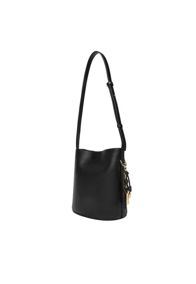 Geanta dama Roxie S - piele naturala - neagra