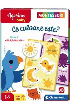 Joc educativ Agerino Baby: Recunoasterea culorilor. Montessori