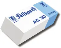 Radiera pentru creion si pix, alb+albastru, Pelikan AC30