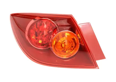 Stop tripla lampa spate stanga potrivit MAZDA 3 HATCHBACK 2003-2006 - ( exterior , Semnalizator portocaliu, culoare sticla: rosu)