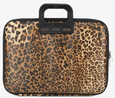 Geantă Bombata - Leopard Limited edition, 16", maro