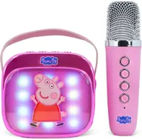 Boxa portabila OTL Technologies - Peppa Pig PopSing Karaoke Speaker &amp; Microphone, roz