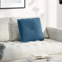 vidaXL Perna pentru spate albastru 50 x 45 cm Țesătură din corduroy