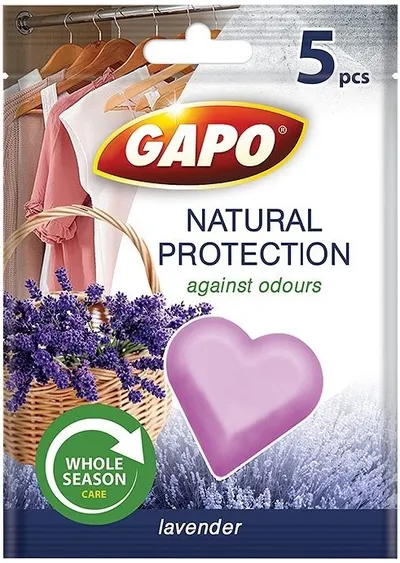 Parfum anti-molie Gapo - Natural Protection, 5 buc, lavandă