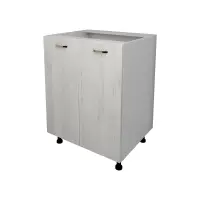 Corp Baza Lecce, 2 Usi, Pin Alb/Alb, 60 x 50 x 80 cm