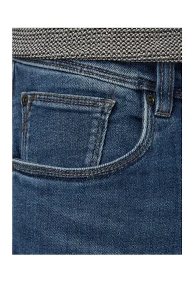 Blugi barbati - skinny - albastru - bumbac|lyocell