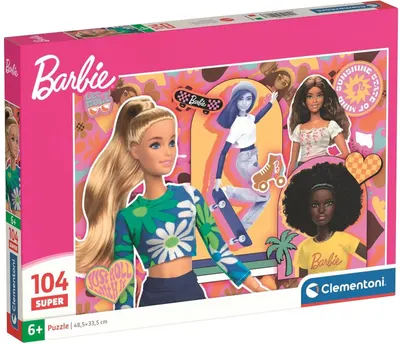 Puzzle pentru copii Clementoni de 104 piese - Barbie, varianta 2