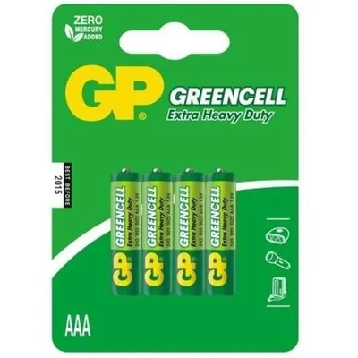 Baterie Zinc Carbon GP, R3, 4 Bucati