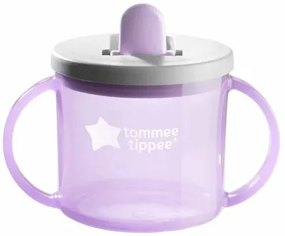 Cană de tranziție Tommee Tippee - Prima ceașcă, 4 m+, 190 ml, mov