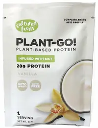 Proteină vegană cu MCT, fără zahăr, vanilie, 33 g, Plant-Go!