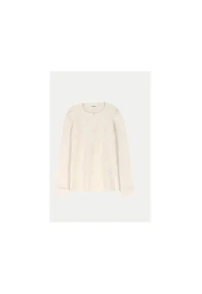 Bluza fete - 304488474 - Bumbac - Bej - Bej