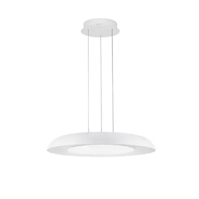 Lampa suspendata EPOS Triac Dimabil Nisipiu Alb Aluminiu & Acrylic LED 38 Wat 220-240Volt 2100Lm IP20 2700-4000K CCT Dip Intrerupator