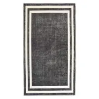 Covor tip traversă alb/gri lavabil 200x80 cm - Vitaus