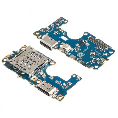 Placa cu Conector Incarcare - Microfon - Modul Cititor SIM Motorola Moto G85, Service Pack 5P68C24865