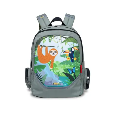 Rucsac gradinita roller, 38x29x17 cm, Go, Rainforest, Nikidom
