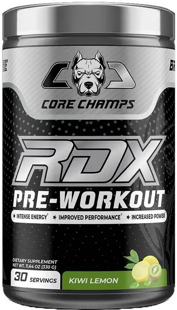 RDX Pre-Workout, kiwi cu lămâie, 420 g, Core Champs by Kai Greene