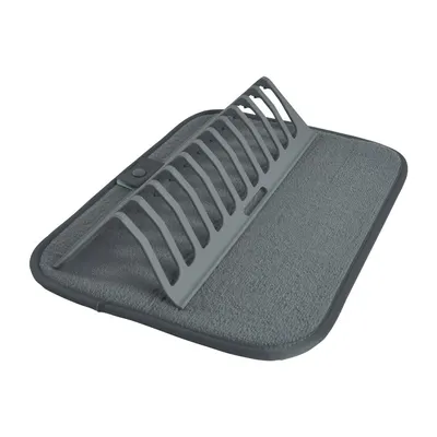 Scurgător de vase gri din plastic 36x28 cm – Homéa