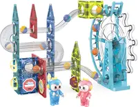 Constructor magnetic pentru copii Sonne - Dorfi,cu sunet, 80 piese