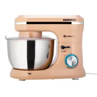 Mixer cu bol Daewoo DHM150R, 1600 W, 10 viteze + puls, 4.5L, bol inox (Crem)