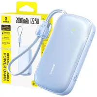 Powerbank Baseus 20000mAh 22.5W USB-C USB-A cablu 2-în-1