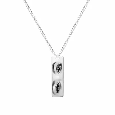 Colier Personalizat Eyes Silver 2.0 cu Argint