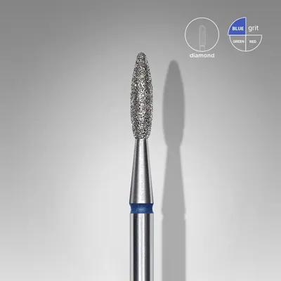 Capat freza diamant Staleks Expert flacara rotunjit medie 2.1 mm - 411