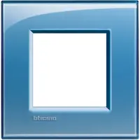 Rama ornament 2 module Bticino Living Light LNA4802AD, albastra