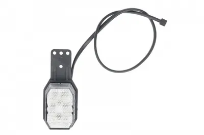 Lumina clarificare stanga; FLEXIPOINT, rosu alb, LED, inaltime 65mm; latime 44mm; adancime 28mm, in relief, lungime cablu 500mm, cu cuier, 12V (FLEXIPOINT)