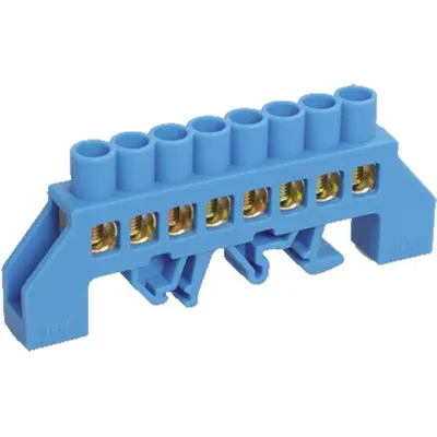 Neutral bus bars in combined DIN-Izolators of “Bearing” type SHNI-8x12-8-kS-S