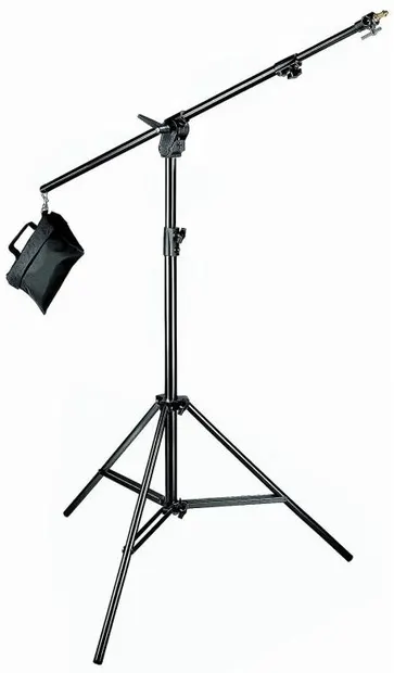 Trepied cu braț transversal Manfrotto - Combi-Boom Stand 420B, negru