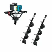 Motoburghiu Pamant Detoolz DZ-C308 - Putere 2CP, 8500 RPM, 52cc + 2 burghie 100 si 200 mm