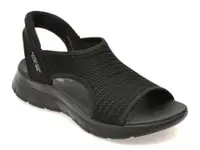 Sandale SKECHERS negre, SUMMITS, din material textil