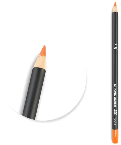 Creion pe baza de apa pentru modelat AK Interactive - Watercolor Pencil Strong Ocher AK10014 (1 buc )