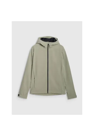 Jacheta softshell barbati masliniu/kaki - membrana NeoDry 5000 - gluga reglabila - 2 buzunare cu fermoar