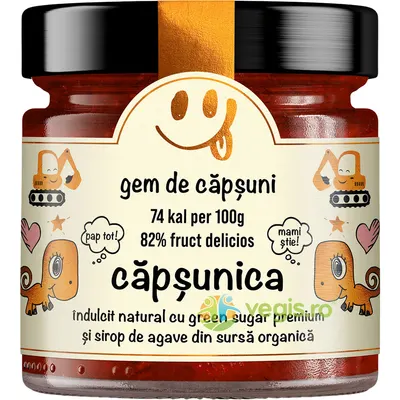 Gem de Capsuni fara Zahar Adaugat Secretele Evei 250g