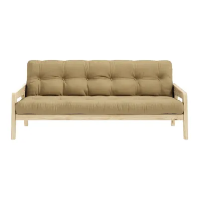 Canapea extensibilă maro/bej 204 cm Grab - Karup Design