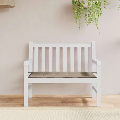 vidaXL Pernă de bancă de grădină gri taupe, 120x50x3 cm, textil oxford