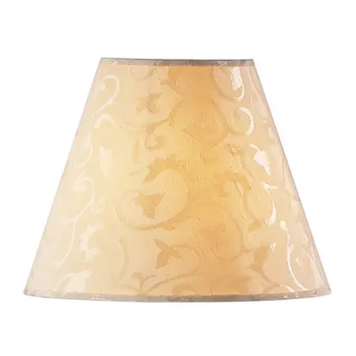 Abajur Blenheim Cream Damask Faux Silk Tapered Drum Shade 30cm