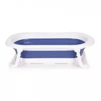 Cadita de baie cu dop de scurgere Ecotoys HA-B27 albastru