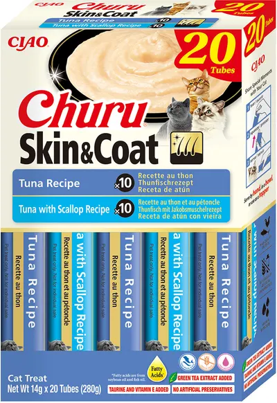 Churu Cat Varieties SkinCoat Recompense Cremoase cu Ton 20 Buc