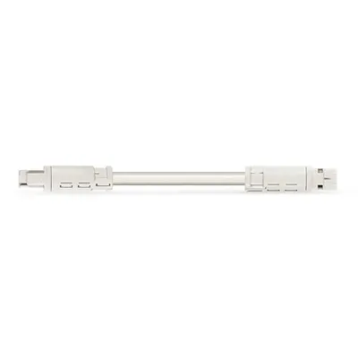pre-assembled interconnecting cable; Eca; Socket/plug; 4-pole; Cod. A; H05VV-F 4G 1.5 mm²; 3 m; 1,50 mm²; white
