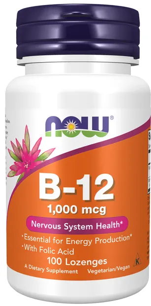 Vitamin B-12, 1000 mcg, 100 tablete, Now