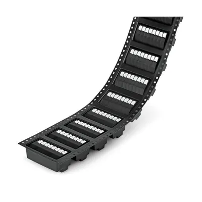 THR PCB terminal block; push-button; 1.5 mm²; Pin spacing 3.5 mm; 2-pole; Push-in CAGE CLAMP®; in tape-and-reel packaging; 1,50 mm²; black