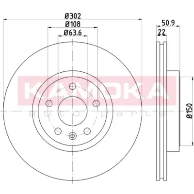 Disc frana KAMOKA 103237