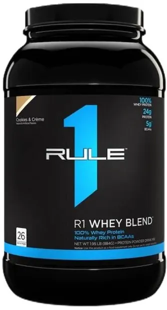 R1 Whey Blend, biscuiți cu cremă, 884 g, Rule1