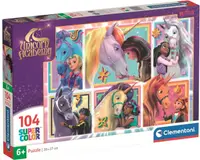 Puzzle Clementoni pentru copii cu 104 piese - Academia Unicornilor (varianta 3)