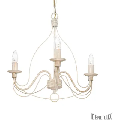 candelabru Corte, 3 becuri, dulie E14, D:440 mm, H:600/1000 mm, Ruginiu