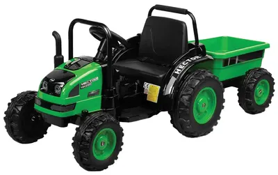 Tractor cu baterii și radiocomandă Caretero Toyz - Hector, verde