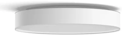 Plafoniera LED Philips - Hue Devere, L, IP44, 33.5W, dimmer, albă
