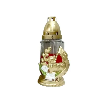 Candela din Sticla cu Decoratiuni de Pasti, Diverse Modele, Pui, Iepure si Miel